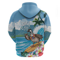Aloha Hawaii Shaka Nene Goose Hoodie Surfing Take It Easy - Polynesian Pride