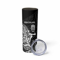 New Zealand and Wales Rugby Custom Skinny Tumbler Aotearoa All Black Combine Welsh Dragon LT14 - Polynesian Pride