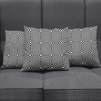 Black White Filipino Binakol Motifs Pillow Cover Mabuhay Philippines Festival Kusikus Pattern LT14 - Polynesian Pride