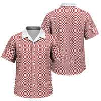 Red White Filipino Binakol Motifs Family Matching Puletasi and Hawaiian Shirt Mabuhay Philippines Festival Kusikus Pattern LT14 Son's Shirt Red - Polynesian Pride