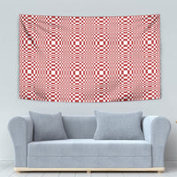 Red White Filipino Binakol Motifs Tapestry Mabuhay Philippines Festival Kusikus Pattern LT14 - Polynesian Pride