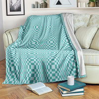Cyan Filipino Binakol Motifs Blanket Mabuhay Philippines Festival Kusikus Pattern LT14 Cyan - Polynesian Pride