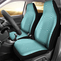 Cyan Filipino Binakol Motifs Car Seat Cover Mabuhay Philippines Festival Kusikus Pattern LT14 - Polynesian Pride