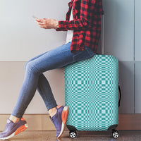 Cyan Filipino Binakol Motifs Luggage Cover Mabuhay Philippines Festival Kusikus Pattern LT14 - Polynesian Pride