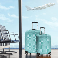Cyan Filipino Binakol Motifs Luggage Cover Mabuhay Philippines Festival Kusikus Pattern LT14 - Polynesian Pride