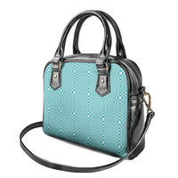 Cyan Filipino Binakol Motifs Shoulder Handbag Mabuhay Philippines Festival Kusikus Pattern LT14 - Polynesian Pride