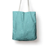 Cyan Filipino Binakol Motifs Tote Bag Mabuhay Philippines Festival Kusikus Pattern LT14 - Polynesian Pride