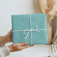 Cyan Filipino Binakol Motifs Wrapping Paper Mabuhay Philippines Festival Kusikus Pattern LT14 - Polynesian Pride