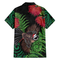Meri Kirihimete New Zealand Family Matching Summer Maxi Dress and Hawaiian Shirt Piwakawaka Koru Fern Mix Pohutukawa LT14 - Polynesian Pride