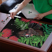 Meri Kirihimete New Zealand Puzzle Piwakawaka Koru Fern Mix Pohutukawa - Polynesian Pride