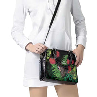Meri Kirihimete New Zealand Shoulder Handbag Piwakawaka Koru Fern Mix Pohutukawa LT14 - Polynesian Pride