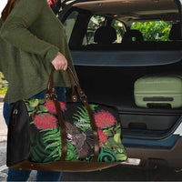 Meri Kirihimete New Zealand Travel Bag Piwakawaka Koru Fern Mix Pohutukawa LT14 - Polynesian Pride