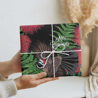 Meri Kirihimete New Zealand Wrapping Paper Piwakawaka Koru Fern Mix Pohutukawa LT14 - Polynesian Pride