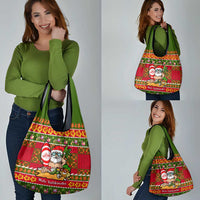 Hawaii Surfing Santa Christmas Grocery Bag Tropical Pineapple Mele Kalikimaka Quilt Pattern LT14 - Polynesian Pride