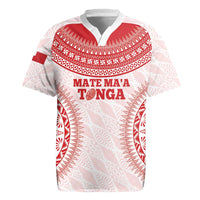 Custom Tonga Mate Maa Rugby Jersey Go Champions Tongan Ngatu - White