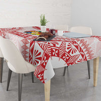 Custom Tonga Mate Maa Tablecloth Go Champions Tongan Ngatu - White