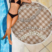 Brown Aloha Hawaii Shell Lei Beach Blanket Palaka Hebrew Cone Honey Cowrie Elegant Curves - Polynesian Pride
