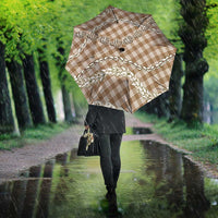 Brown Aloha Hawaii Shell Lei Umbrella Palaka Hebrew Cone Honey Cowrie Elegant Curves - Polynesian Pride