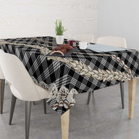 Black Aloha Hawaii Shell Lei Tablecloth Palaka Hebrew Cone Honey Cowrie Elegant Curves - Polynesian Pride