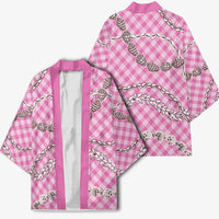 Pink Aloha Hawaii Shell Lei Kimono Palaka Hebrew Cone Honey Cowrie Elegant Curves - Polynesian Pride