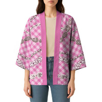 Pink Aloha Hawaii Shell Lei Kimono Palaka Hebrew Cone Honey Cowrie Elegant Curves - Polynesian Pride