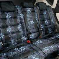 Purple Paradise Hawaii Shell Lei Back Car Seat Cover Hawaiian Sunrise Shell Hebrew Cone Plumeria - Polynesian Pride