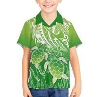 Polynesia Sea Turtle Hawaiian Shirt Happy Valentine Day Polynesian - Green LT14 - Polynesian Pride
