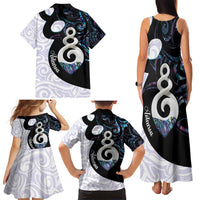 Aotearoa Pikorua Family Matching Tank Maxi Dress and Hawaiian Shirt NZ Twist - Bond And Love LT14 - Polynesian Pride