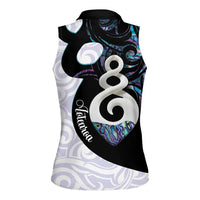 Aotearoa Pikorua Women Sleeveless Polo Shirt NZ Twist - Bond And Love
