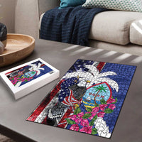 United States Guam Puzzle USA Eagle Guahan Seal Bougainvillea - Polynesian Pride