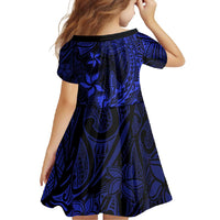Blue Polynesian Family Matching Outfits Mermaid Dress And Hawaiian Shirt Tribal Hammerhead Shark LT14 - Polynesian Pride