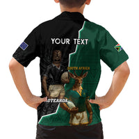 Personalised New Zealand And South Africa Rugby Hawaiian Shirt 2024 All Black Springboks Mascots Together LT14 - Polynesian Pride