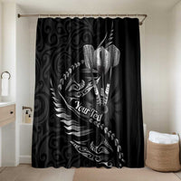 Personalised All Black New Zealand Darts Bathroom Set Aoteroa Fern Maori Galaxy Style - Polynesian Pride