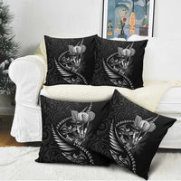 Personalised All Black New Zealand Darts Pillow Cover Aoteroa Fern Maori Galaxy Style - Polynesian Pride