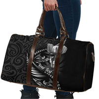Personalised All Black New Zealand Darts Travel Bag Aoteroa Fern Maori Galaxy Style - Polynesian Pride