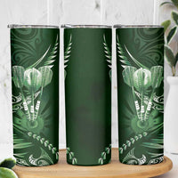 All Green New Zealand Darts Skinny Tumbler Aoteroa Fern Maori Galaxy Style LT14 - Polynesian Pride