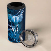 All Blue New Zealand Darts 4 in 1 Can Cooler Tumbler Aoteroa Fern Maori Galaxy Style LT14 - Polynesian Pride