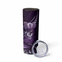 All Purple New Zealand Darts Skinny Tumbler Aoteroa Fern Maori Galaxy Style LT14 - Polynesian Pride