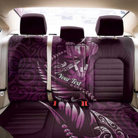 Personalised All Pink New Zealand Darts Back Car Seat Cover Aoteroa Fern Maori Galaxy Style LT14 - Polynesian Pride