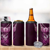 All Pink New Zealand Darts 4 in 1 Can Cooler Tumbler Aoteroa Fern Maori Galaxy Style LT14 - Polynesian Pride