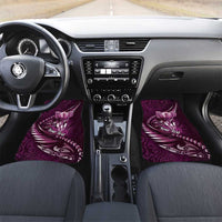 Personalised All Pink New Zealand Darts Car Mats Aoteroa Fern Maori Galaxy Style