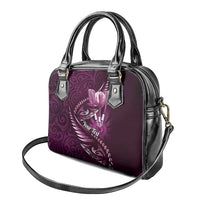 Personalised All Pink New Zealand Darts Shoulder Handbag Aoteroa Fern Maori Galaxy Style