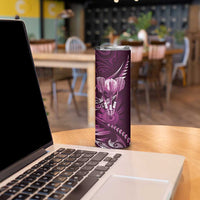 All Pink New Zealand Darts Skinny Tumbler Aoteroa Fern Maori Galaxy Style LT14 - Polynesian Pride