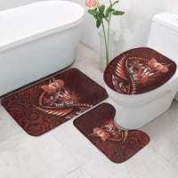 Personalised All Red New Zealand Darts Bathroom Set Aoteroa Fern Maori Galaxy Style - Polynesian Pride