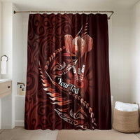 Personalised All Red New Zealand Darts Bathroom Set Aoteroa Fern Maori Galaxy Style - Polynesian Pride