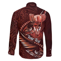 Personalised All Red New Zealand Darts Family Matching Off Shoulder Short Dress and Hawaiian Shirt Aoteroa Fern Maori Galaxy Style LT14 - Polynesian Pride