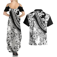 polynesia-couples-matching-summer-maxi-dress-and-hawaiian-shirt-polynesian-tropical-flowers-black-pastel-vibes