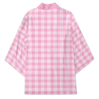Light Pink Japanese Palaka Pride Kimono - Polynesian Pride