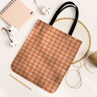 Orange Japanese Palaka Pride Tote Bag - Polynesian Pride