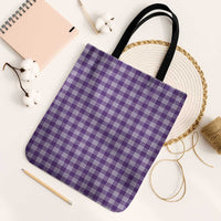 Purple Japanese Palaka Pride Tote Bag - Polynesian Pride